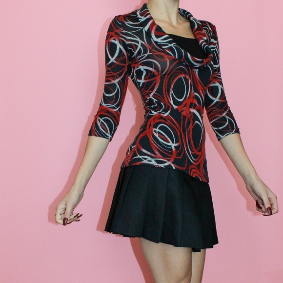 y2k Cowl Neck Top - Picture 3 of 10